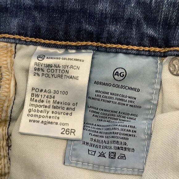 AG Adriano Goldschmied Super Skinny Ankle Legging Jeans Womens Size 26R - Picture 8 of 9